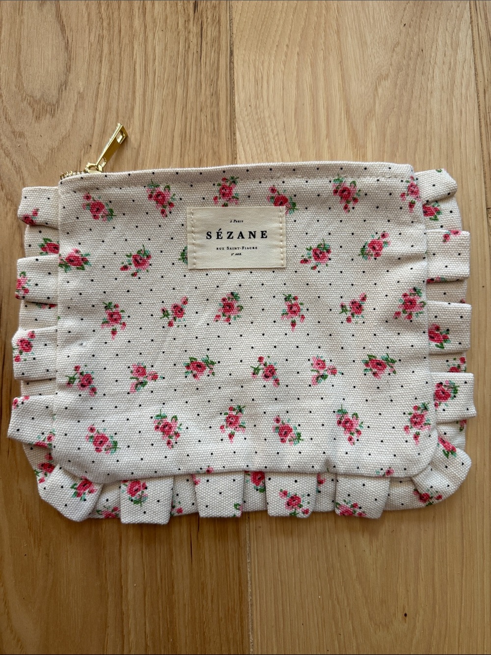 Sezane Floral Pouch